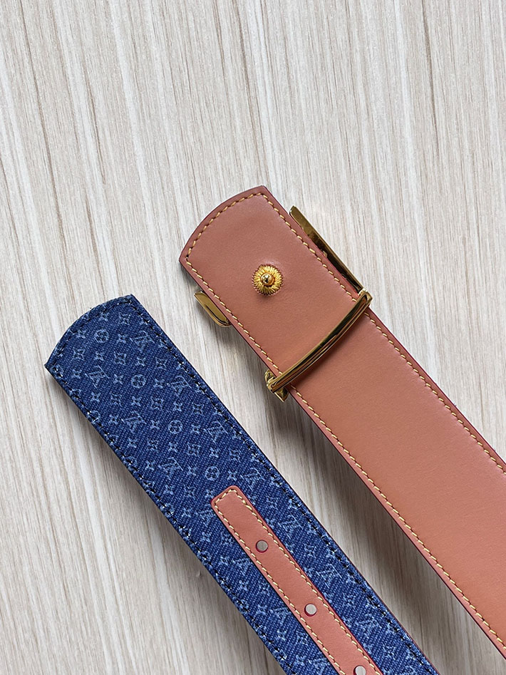 最高級ルイヴィトンスーパーコピー LV ディメンション リフレクティブ デニムベルト 40MM リバーシブル 2635457 ヴィトン ベルト 激安 - 画像 (4)