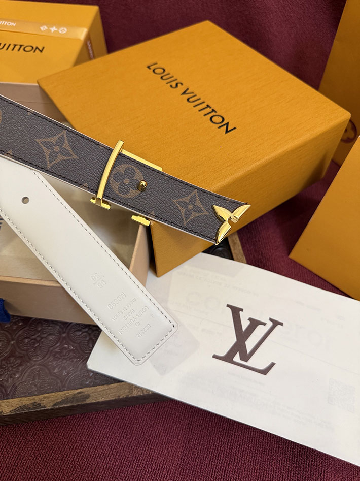 最高級ルイヴィトンスーパーコピー LV レディース ベルト・プリティー LV 30MM リバーシブル 2635469 ルイヴィトンベルト交換 - 画像 (4)