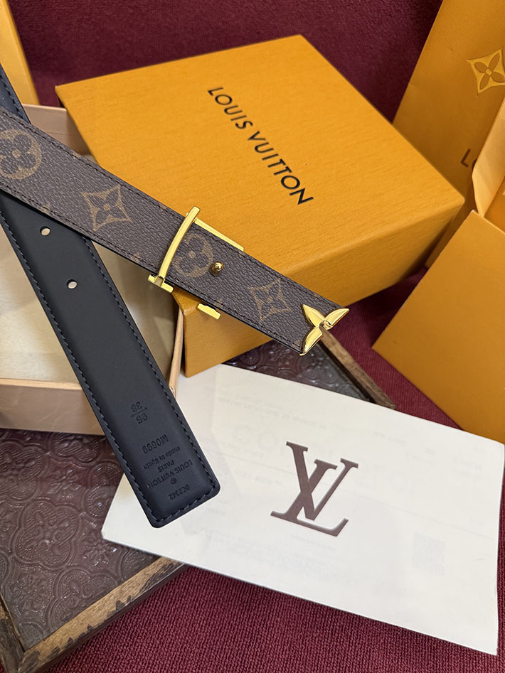最高級ルイヴィトンスーパーコピー LV レディース ベルト・プリティー LV 30MM リバーシブル 2635470 ルイヴィトンベルトレディース - 画像 (4)
