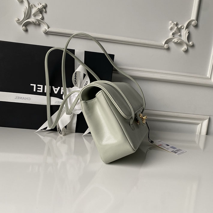 シャネル 新作バッグ 2026 CHANEL Preppy Coco プレッピーココ・スモールフラップバッグ ライトグリーン 2634926 シャネル バッグ 新作 値段 - 画像 (6)