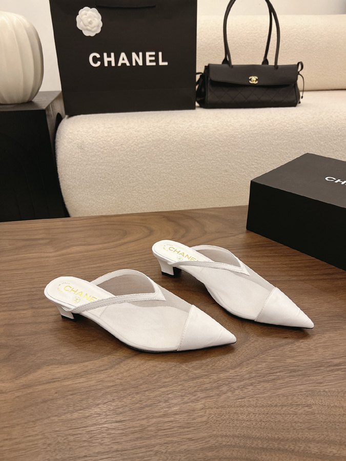 最高級シャネルスーパーコピー シャネル ミュール パンプス ダブルC ホワイト シャネルミュールレディース - 画像 (6)