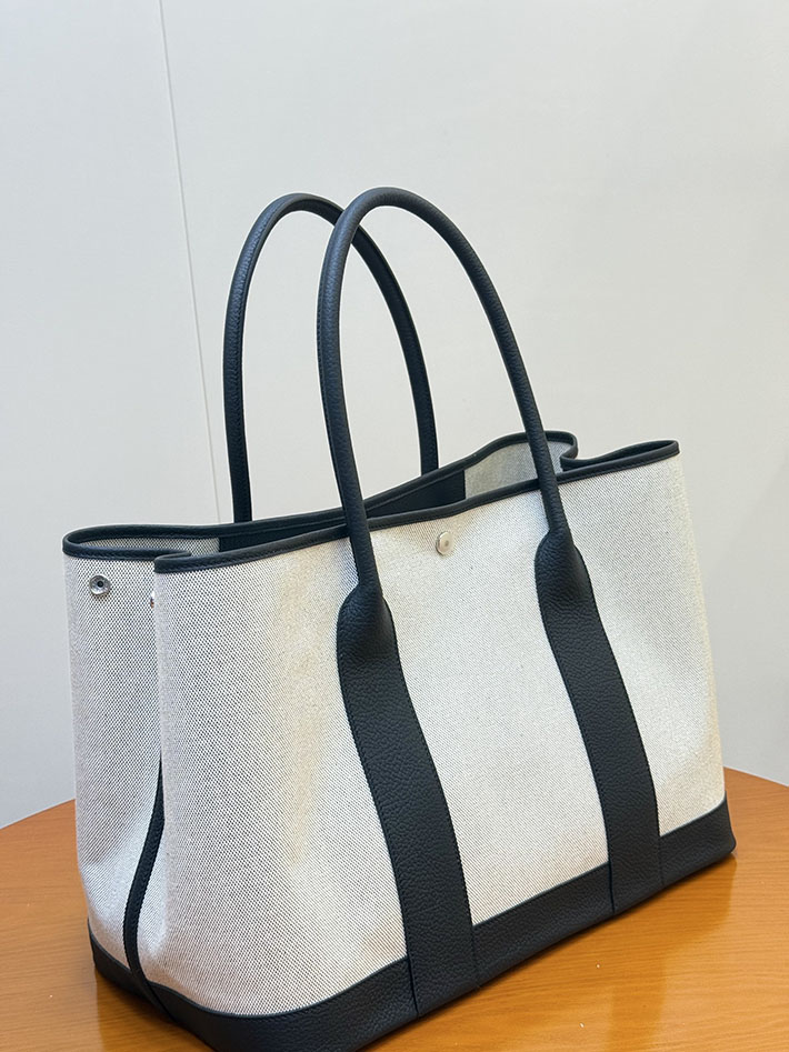 最高級エルメスガーデンパーティコピー HERMES ネオ・ガーデン 41 ホワイト/ブラック ネゴンダ/トワルアッシュ 2635620 ガーデンパーティコピー - 画像 (3)