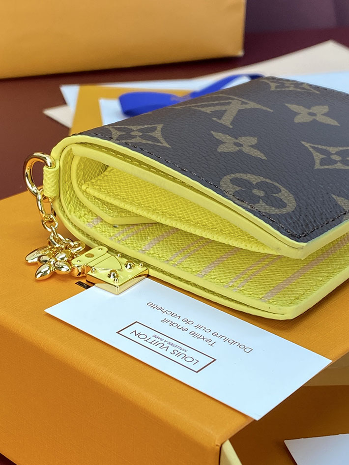 ルイヴィトン 財布 新作 Louis Vuitton ポケットウォレット・LV チャーム サンフラワーイエロー M29791 ルイヴィトン 財布 新作 2026 - 画像 (4)