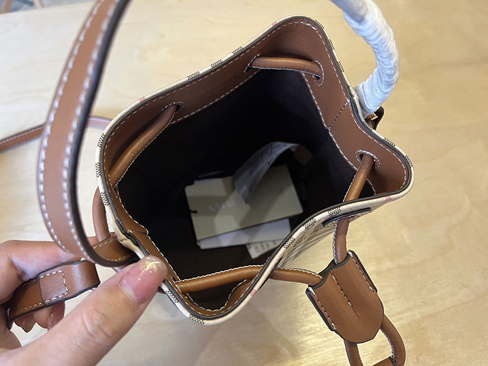最高級バーバリースーパーコピー Burberry ミニ TBバケットバッグ チェック/ブライアーブラウン 2635639 バーバリー tb バッグ - 画像 (5)