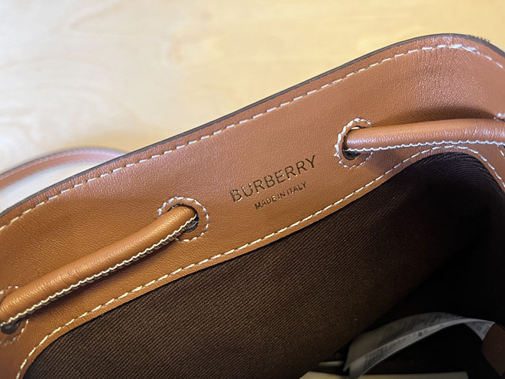 最高級バーバリースーパーコピー Burberry ミニ TBバケットバッグ チェック/ブライアーブラウン 2635639 バーバリー tb バッグ - 画像 (4)