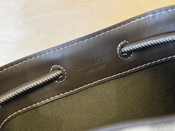 最高級バーバリースーパーコピー Burberry ミニ チェックバケットバッグ アーカイブベージュ/ミリタリー 2635640 バーバリー バッグ アウトレット - 画像 (5)