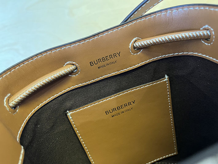 最高級バーバリースーパーコピー Burberry TB チェック柄 バケットバッグ ベージュ×ブラウン 2635642 バーバリー TB ショルダーバッグ - 画像 (3)