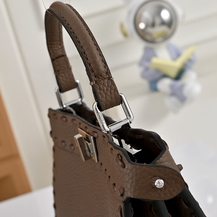 フェンディ 人気バッグ FENDI PEEKABOO ISeeU PETITE ピーカブー アイシーユー プチ ブラウン 8BN335 ARBB F1NPG フェンディ ピーカブー ミニ - 画像 (8)