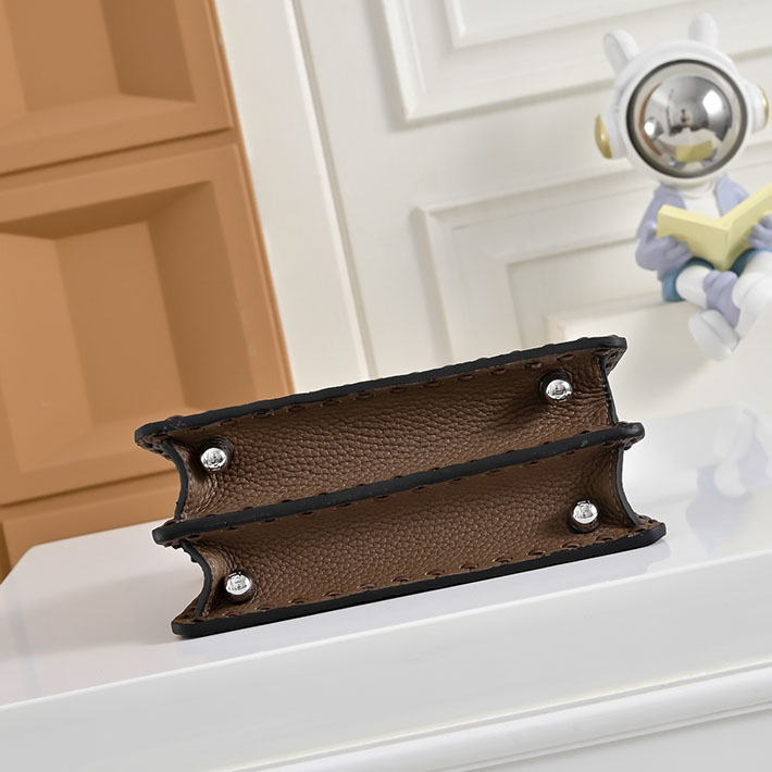 フェンディ 人気バッグ FENDI PEEKABOO ISeeU PETITE ピーカブー アイシーユー プチ ブラウン 8BN335 ARBB F1NPG フェンディ ピーカブー ミニ - 画像 (5)