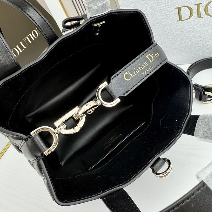 ディオール バッグ 人気 Dior Toujours バーティカル トートバッグ スモール ブラック M2835OSNW_M900 ディオール バッグ 黒 - 画像 (3)