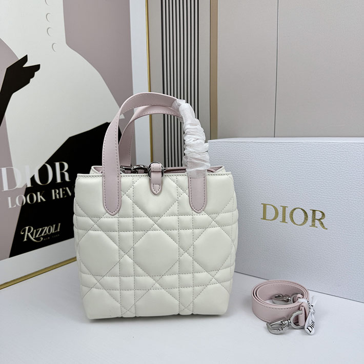 ディオール バッグ 人気 Dior Toujours バーティカル トートバッグ スモール ピンク/ホワイト 2635672 ディオール バッグ レディース - 画像 (8)