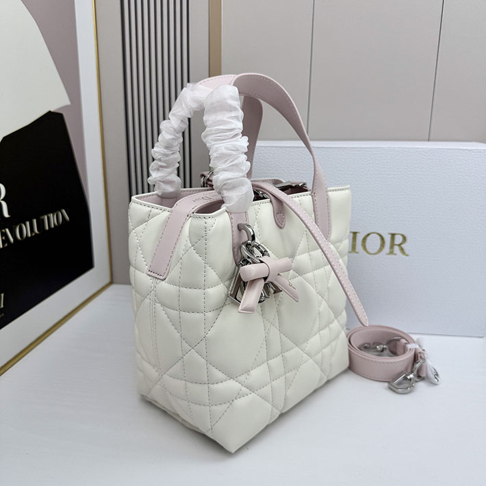 ディオール バッグ 人気 Dior Toujours バーティカル トートバッグ スモール ピンク/ホワイト 2635672 ディオール バッグ レディース - 画像 (5)