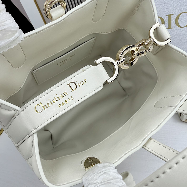 ディオール バッグ 人気 Dior Toujours バーティカル トートバッグ スモール ラテホワイト M2835OSNW_M030 ディオール バッグ ショルダー - 画像 (3)