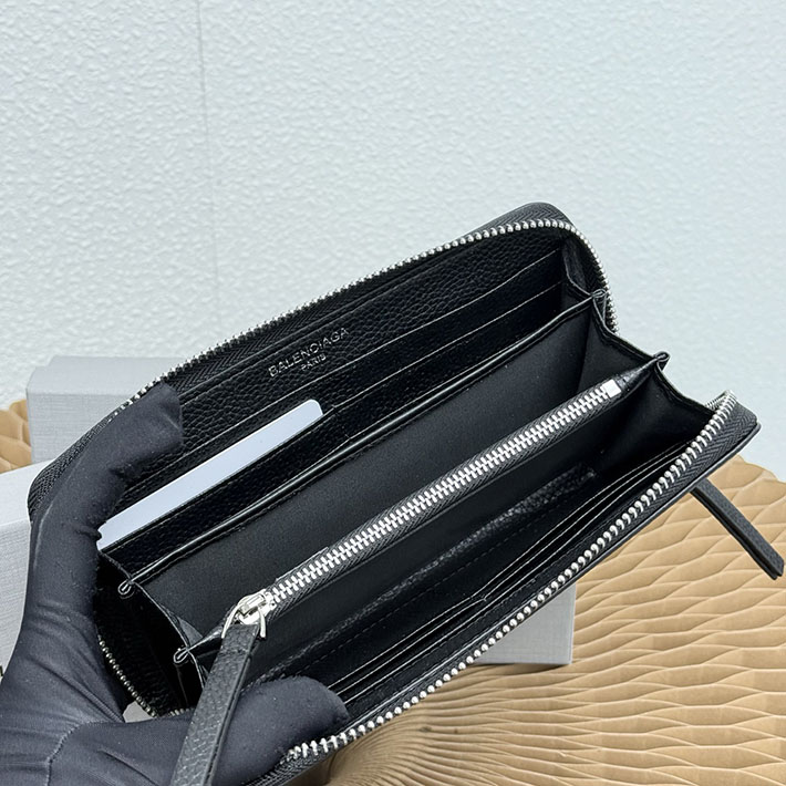最高級 バレンシアガ財布コピー BALENCIAGA ラウンドファスナー長財布 CASH CONTINENTAL WALLE ブラック 2635685 バレンシアガ 長財布 メンズ - 画像 (6)